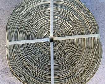 Samoan Laufara roll- measures 13 inches in diameter, Lauhala, hat making, basketry,