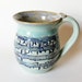 Sheet Music Mug // Slab Built Textured Mug Holds 12 oz