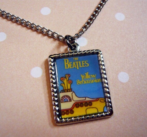 The Beatles Yellow Submarine Necklace by MaruMaru on Etsy