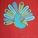 Original Peacock Painting NURSERY ART home decor Childrens room Baby Shower GIFT Christmas