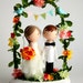 custom wedding cake topper - order for - RBECK