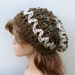 Thick slouchy beanie Hippie Hat bohemian cocao oat