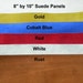 Leather Pieces, 8" by 10", Lot of 5, Assorted Colors