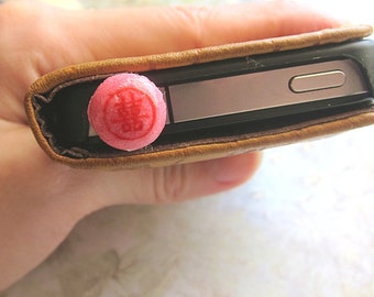 Food Dust Plug, Jack Plug, Dust Plug, Food Ear Deco, Food Jack Plug, Smart Phone Plug, Earphone Jack Plug, Cellphone Charm, Clay Food