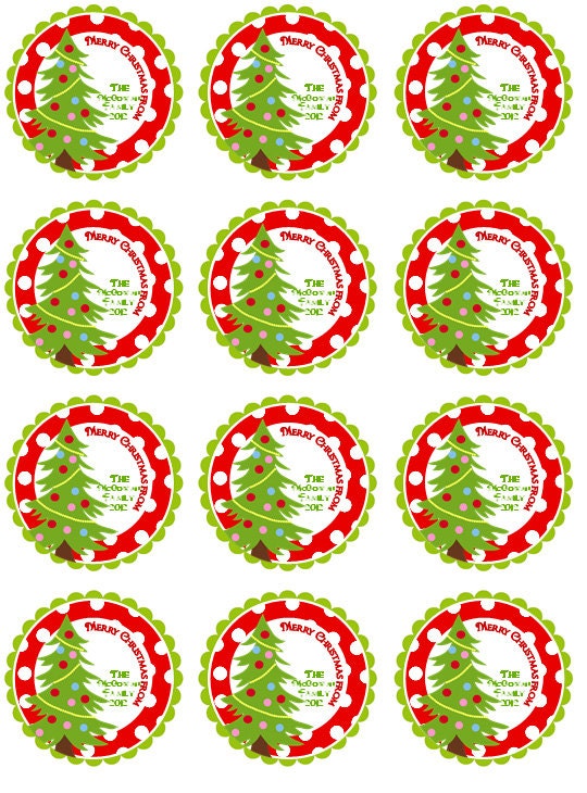 Personalized Christmas Tree Stickers Christmas by MaxandBella