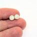 Faceted rainbow moonstone stud earrings sterling silver moonstone earrings