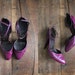 size 5.5 / 1970s vintage Charles Jourdan eggplant purple heels
