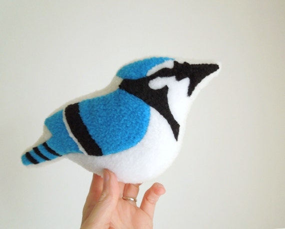 plush blue jay