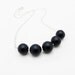 black onyx necklace black gemstone necklace black stone necklace sterling silver necklace mod necklace urban jewelry minimal necklace