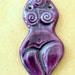 Handmade Porcelain Goddess Bead - Venus of Willendorf - Porcelain Bead