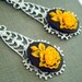 Emma Earrings - Shabby Chic Yellow Rose Dangles