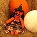 Jacqueline Tern - sock monkey witch RESERVED FOR KRISHNA