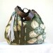 SALE//Agatha// in Vintage Boiled Wool Blanket with Camel, and Olive Green Leather Accents // Two-Way Strap