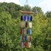 Autumn Leaves (1) Stained Glass Wind Chimes Sun Catcher Colored Glass OOAK