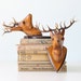 Vintage Deer Head Pair (faux, of course)