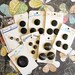 Licorice Drops...Vintage NOS Black Buttons