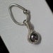 Black Pearl Belly Button ring silver captive bead ring
