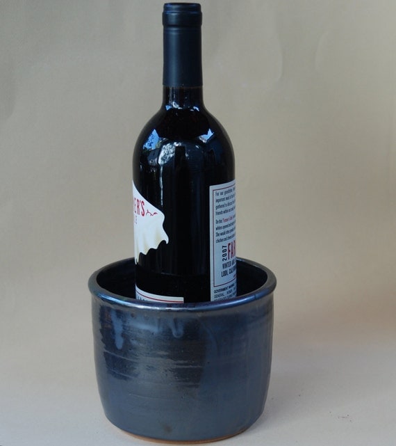 hand made ceramic pottery Wine cooler glazed by brookhousepottery