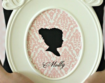 Personalized Custom Silhouette Print made from YOUR PHOTO by Simply Silhouettes - Custom Silhouette Portrait