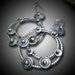 Hoop Earrings Sterling Silver Dangling Earrings Large Constellation hoop Earrings