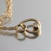SALE 20% OFF 14k Solid Gold White Diamond in Teardrop Necklace