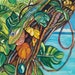 RESERVED FOR DIANE -- Cuban Lizard -- 30 x 30 original oil painting -- Inventory Clearance Sale
