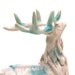 deer figurine - Follow the White Stag - porcelain animal