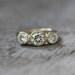 Final payment 14k ROSE Gold and White Topaz Hammered Size 8 ring