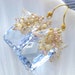 Sky blue topaz earrings opal, pink amethyst gold vermeil RESERVED mermaid statement cluster beaded dangle gemstone jewelry --Tempanos--