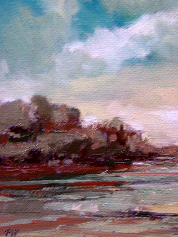 original oil painting landscape 100 charity donation CLOUD