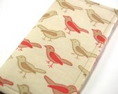 Fabric Women's Wallet, Checkbook Cover, Checkbook Wallet, Checkbook Holder, birds