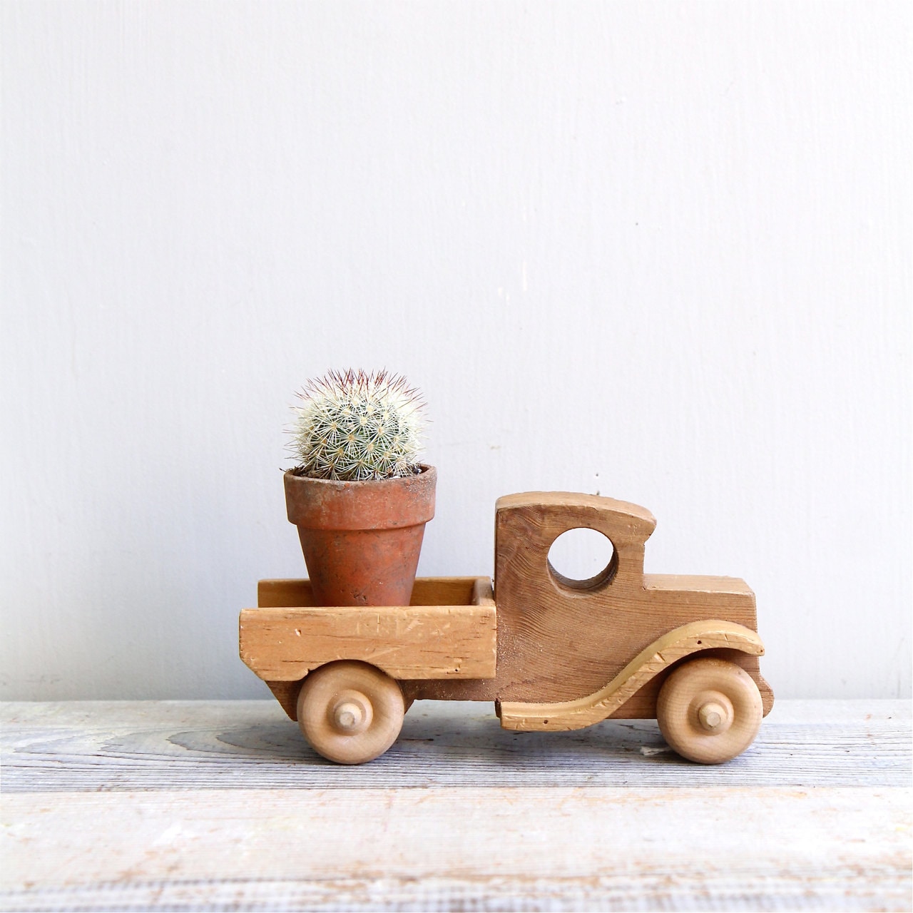 Vintage Handmade Wooden Toy Truck
