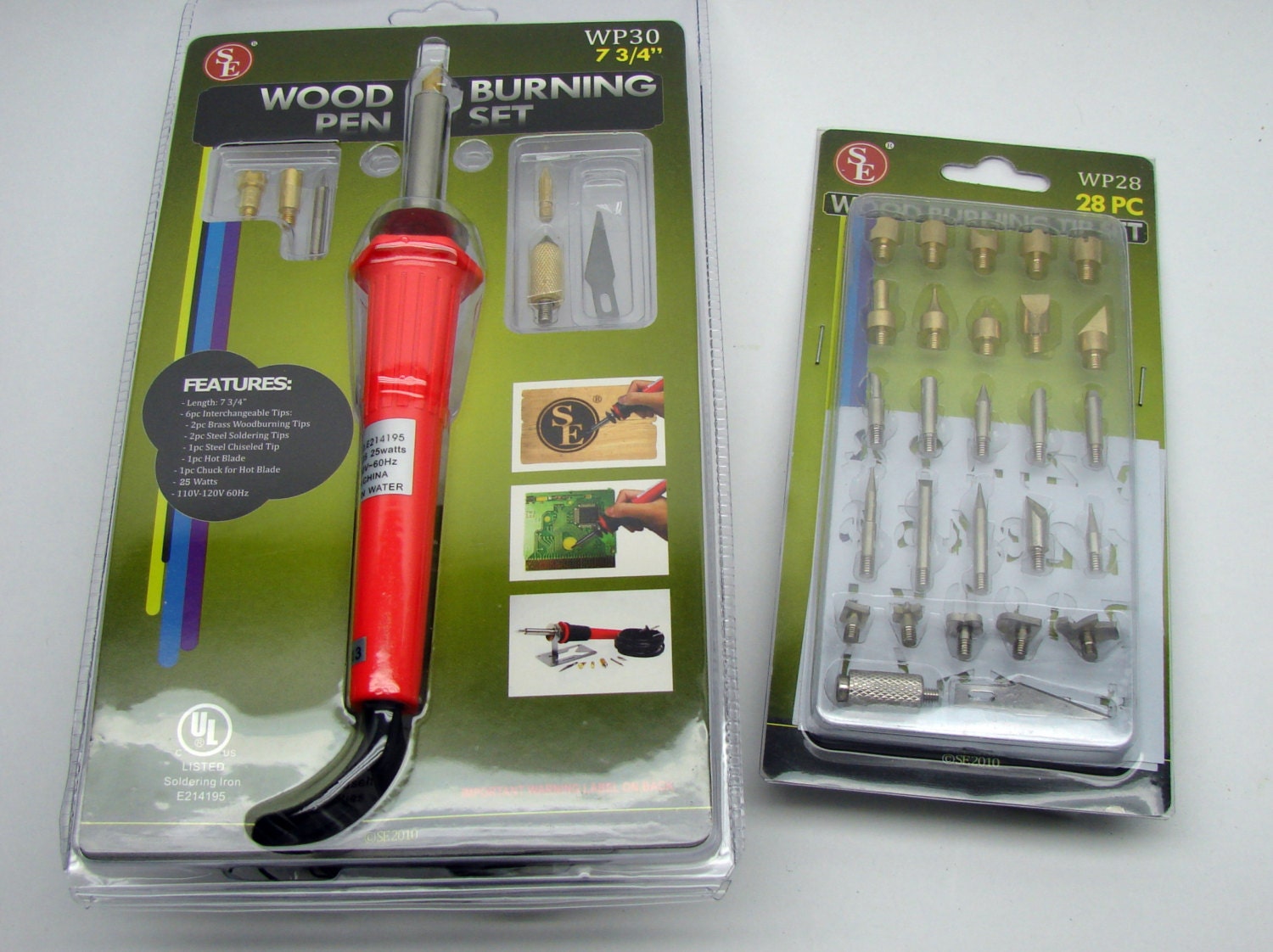 Wood Burning Pen With 6 Basic Tips and Accessory Kit