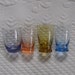 Colored Shot Glasses / Lot of 4 Shot Glasses