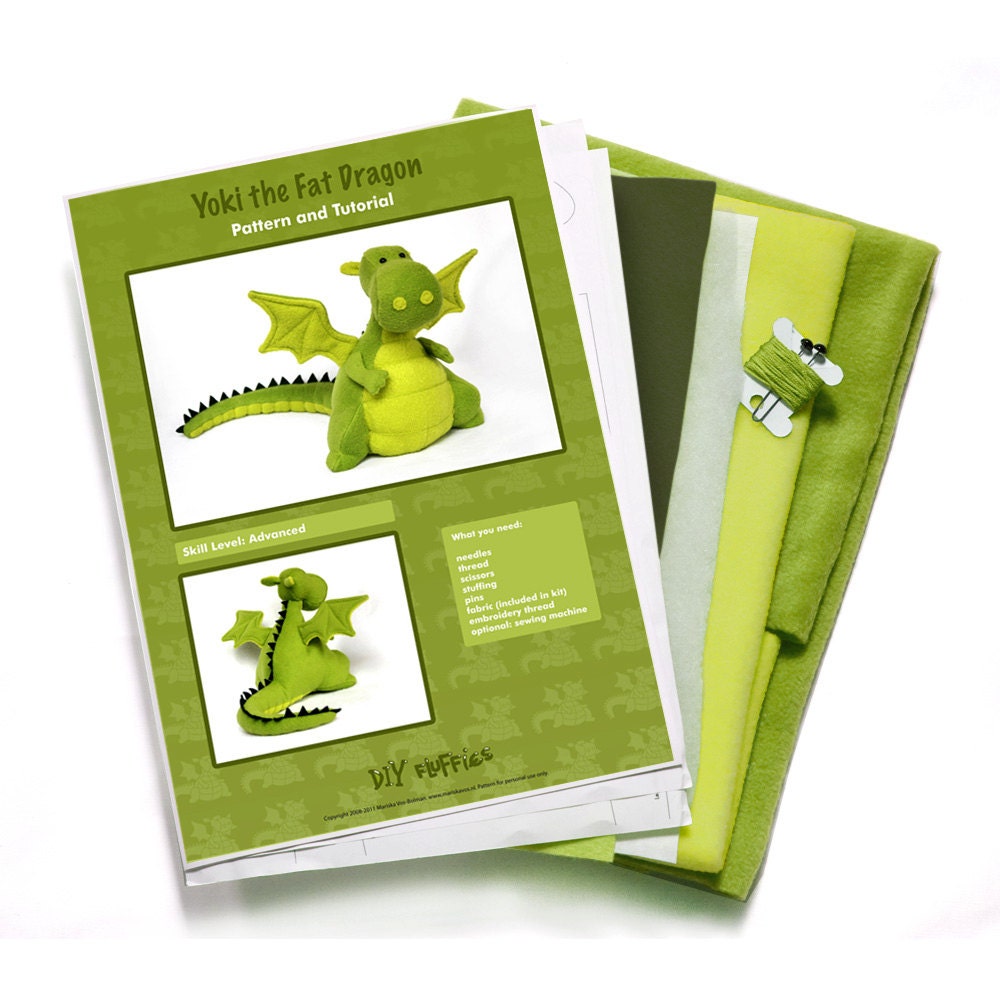 Yoki the Dragon sewing KIT