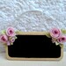 1/12TH scale - shabby chic romantic blackboard with roses BY LORY