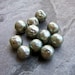 Vintage Miriam Haskell Bumpy Grey Glass Pearl Beads-10