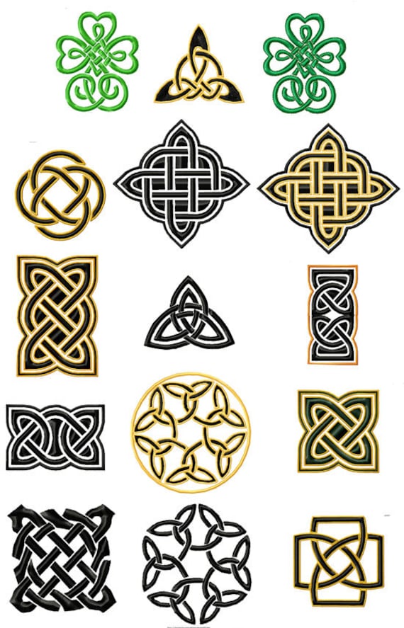 SIMPLE CELTIC KNOTS . Machine embroidery designs by chelseabint
