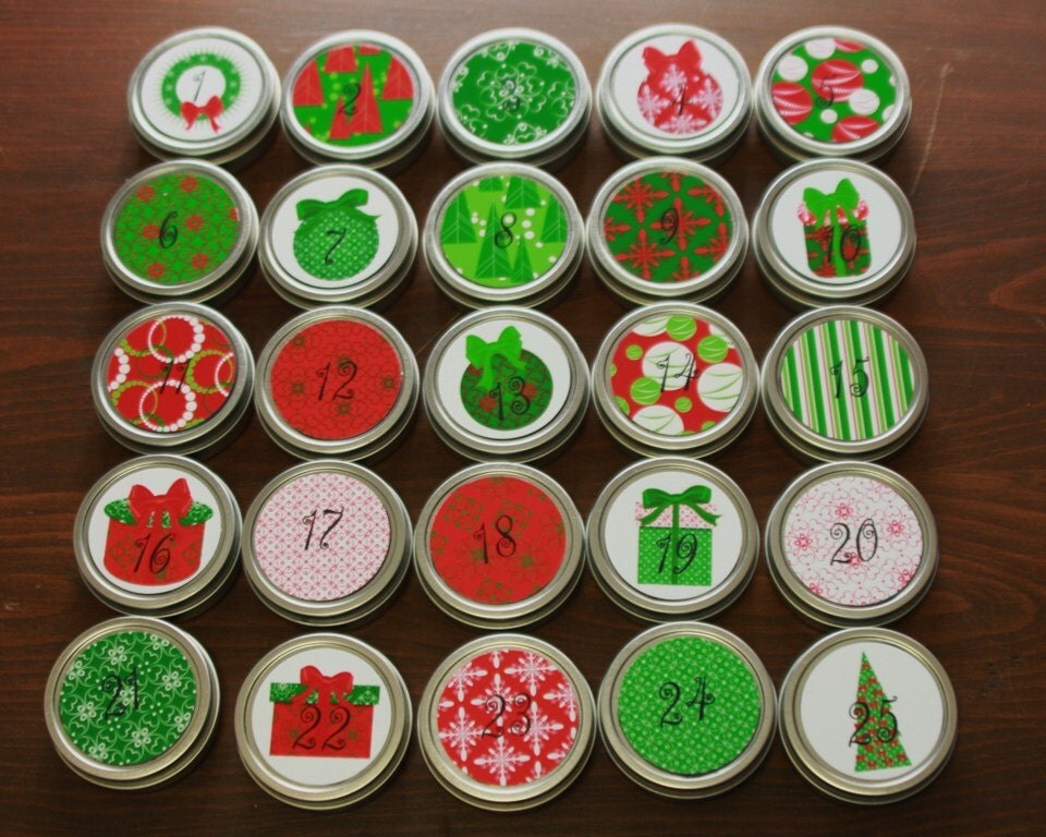 Reusable 25day countdown to Christmas Advent Calendar Set