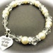 Mother of the Bride Crystal and Pearl Bracelet, Mother of the Groom Wedding Gift Memorable Jewelry