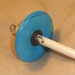 Drop Spindle Turquoise Howlite Stone Whorl Drop Spindle Top Whorl /SP62