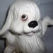White Shaggy Dog Dresser Valet