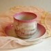 Vintage Child's Cup and Saucer Christmas Themed