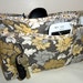 Quilted Large Purse Organizer Insert With 4" Depth Enclosed Bottom Gray