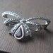 vintage avon rhinestone bow brooch