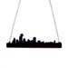 seattle skyline acrylic necklace