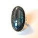 Blue Tigers Eye Cocktail Ring with Recycled 14k Gold and Sterling Silver by Michelle Lenae Jewelry