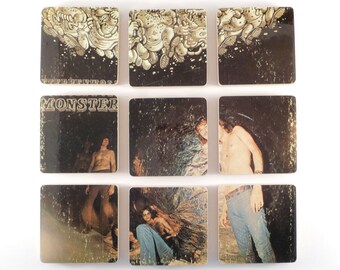 Steppenwolf upcycled Monstor album cover coasters and record bowl