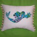New Mermaid Pillow MW Lilly Pulitzer Resort Bright Navy Dress Rehearsal fabric
