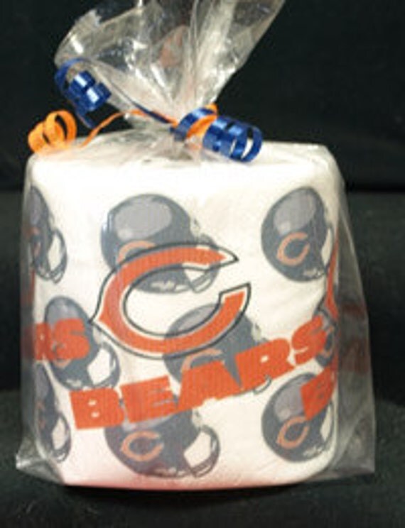 Items similar to New Chicago Bears Toilet Paper (heat pressed) on Etsy